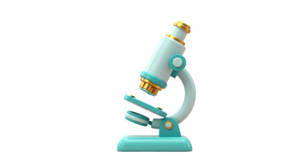 Isolated Cartoon Microscope