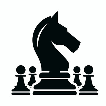 recommend clip art: Chess Bishop silhouette in black on a white background