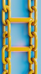 Obraz premium golden chain frame