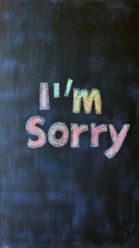 Greeting cards "I'm sorry"