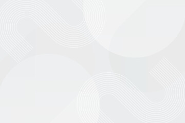 Abstract geometric white and gray Background with circle shape.