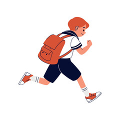 student running boy