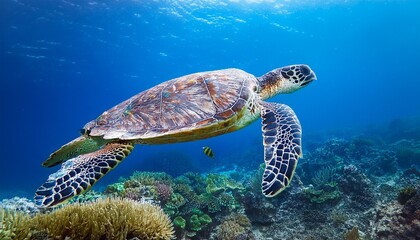 Obraz premium green sea turtle