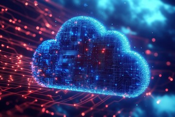 Cloud Computing Technology Digital Art