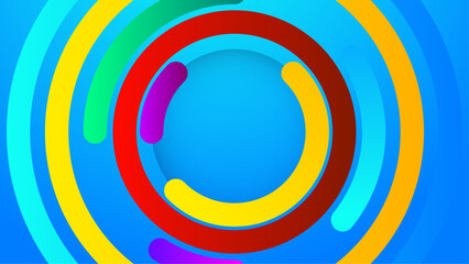 simple and elegant colorful shapes abstract geometric background in a sleek style vector illustration