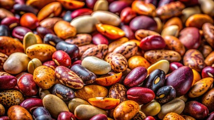 Uncooked beans: a still life study in shades of earth tones.