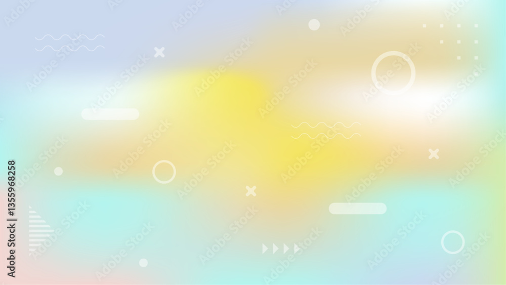 Poster abstract colorful gradient geometric background designed with stylish and clean elements vector illu