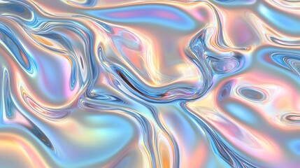 Abstract iridescent liquid texture background.