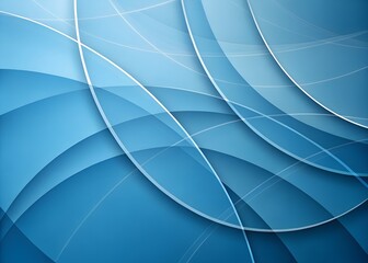 Abstract blue background with flowing lines and light gradient pattern
