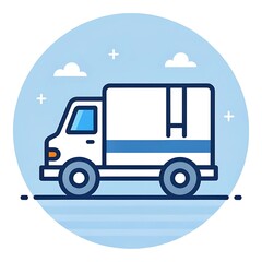 cartoon truck icon