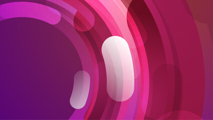 abstract smooth shapes on purple white and red background vector illustration