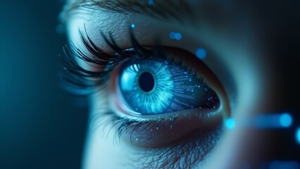 Close-up Of Blue Human Eye