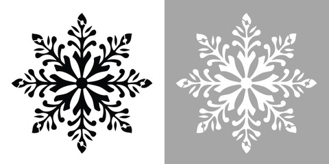 Intricate Snowflake Stencil DIY Holiday Craft Design