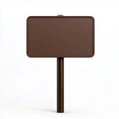 Fototapeta premium Sign board placard blue color banner information safety guidepost