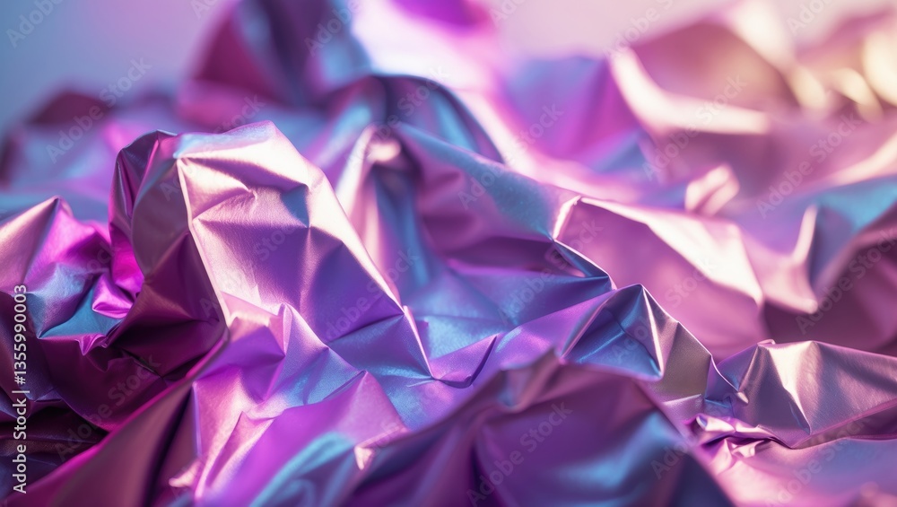 Poster abstract background featuring crumpled paper in a gradient. bright colors.