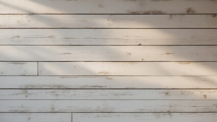 Obraz premium Background of Textured White Shiplap Timber