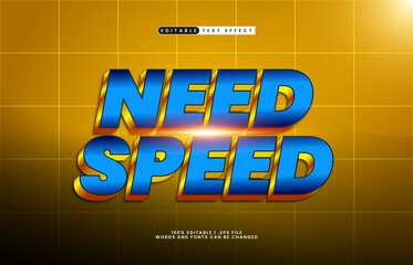need speed editable text effect with a fast and speed text effect
