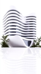 abstract vector background with palm trees