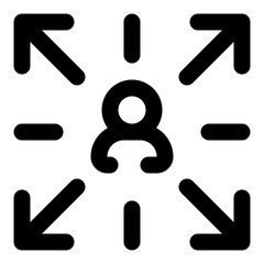 business dashed line icon