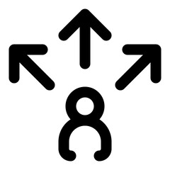 business dashed line icon