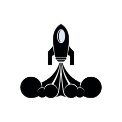 Launch Icon. Rocket  Startup Symbol - Vector, Sign for Design, Presentation, Website or Apps Elements. 
