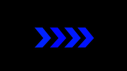 Blue arrow icon on white background. flat style. arrow icon for your web site design, logo, app, UI. arrow indicated the direction symbol.