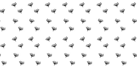 Floral botanical seamless pattern background suitable for fashion prints, graphics, backgrounds and crafts