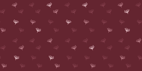 Floral botanical seamless pattern background suitable for fashion prints, graphics, backgrounds and crafts