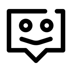 chat dashed line icon