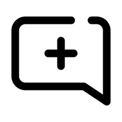 Fototapeta premium chat dashed line icon