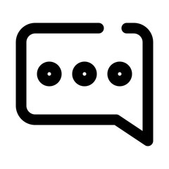 chat dashed line icon