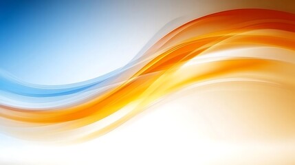 Abstract orange and blue wave background.