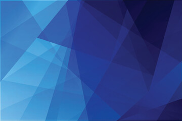 Blue abstract background with triangle shapes design 