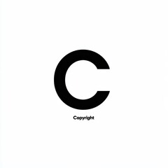 Copyright Symbol on White Background: Protecting Intellectual Property and Creative Works