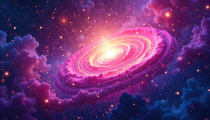 Abstract swirling nebula texture, ideal for website backgrounds , dark, light