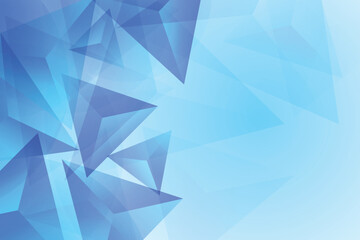 Obraz premium Blue abstract background with triangle shapes design 