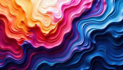 Fototapeta premium Abstract swirling paint, chaotic yet balanced , watercolor, mix, spectrum