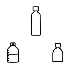 シンプルなボトルのイラスト素材