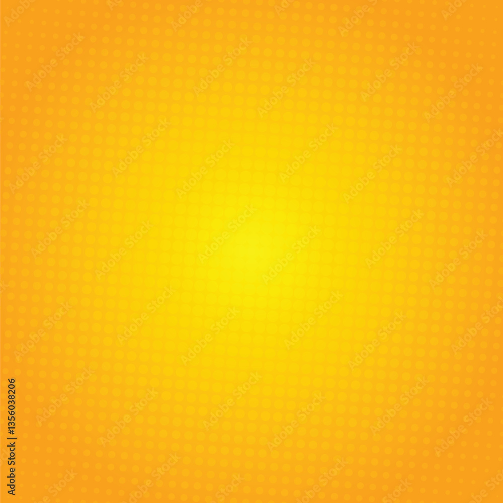 Aufkleber comic yellow background with halftone. yellow gradient pop art retro style. halftone dotted backgrou