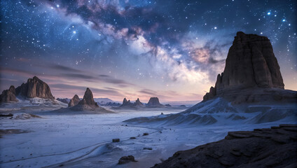 Ethereal Desert Under the Stars