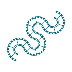 old film strip logo design