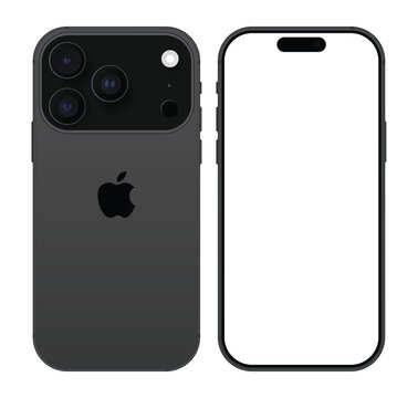 iPhone 17 Pro realistic mockup. Vector EPS 10
