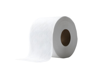 Fototapeta premium roll of toilet paper, white, white background, isolated, no background