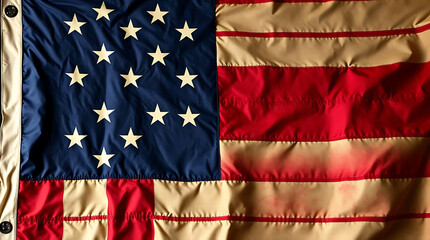 Fototapeta premium American flag background, exhibiting gentle soft light, diffused shadows, and subtle illumination. created by generative ai