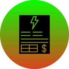 Electricity bill Icon
