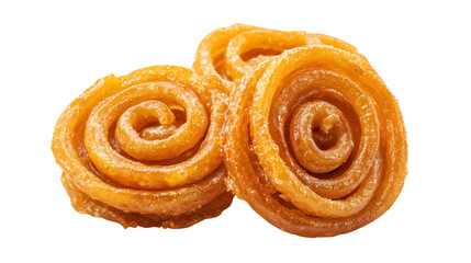 Fototapeta premium Jalebi Indian sweet isolated on white background