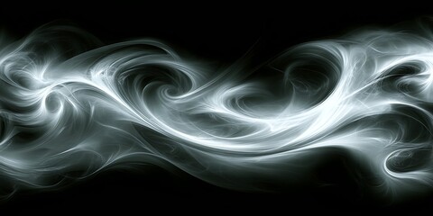 Swirling Smoke Abstract Art.