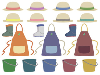 園芸グッズアイコンセット