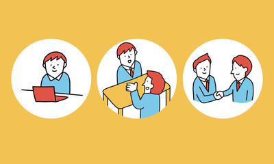 エントリー、面接、内定　就職活動のステップ