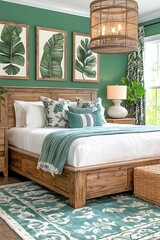 Tropical Bedroom Interior Design.